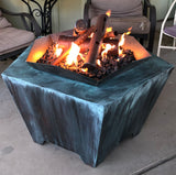 Modern Steel Fire Pit Log Set