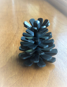 Steel Pinecone Fire Pit Ornament 3" Tall